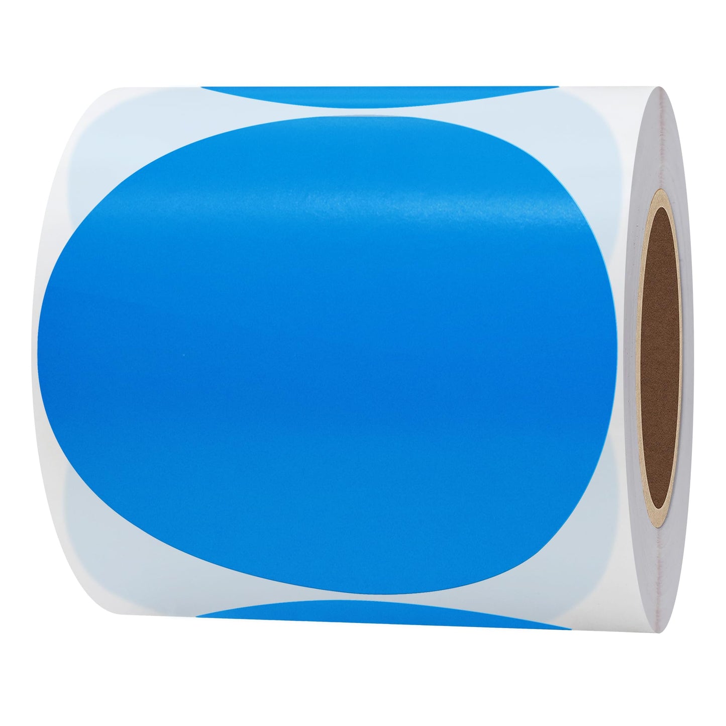 Hybsk 2 inch Circle Color Direct Thermal Stickers Shipping Labels for Barcodes, Name Tag, DIY Logo Design, Inventory– Compatible with Zebra, Rollo, Munbyn, and More-750 pcs per Roll