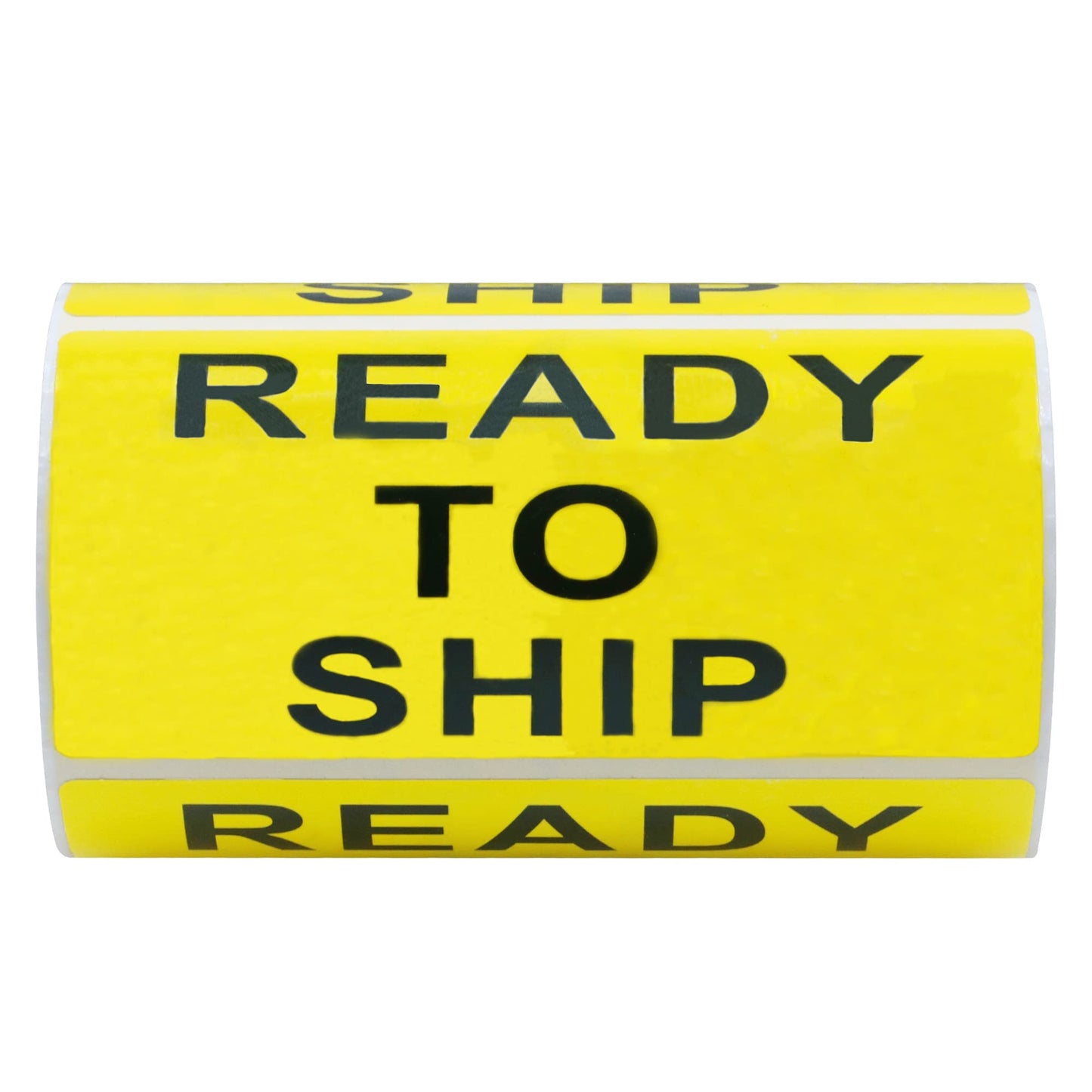 Hybsk 2x4 inch Yellow Ready to Ship Production Shipping Labels Special Handling Stickers Total 200 Adhesive Labels Per Roll