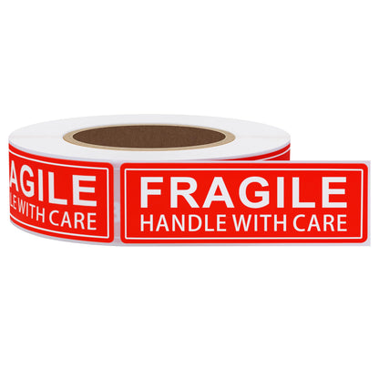 Hybsk Please Handle with Care Fragile Stickers Warning Labels for Shipping Packing Thank You Total 100 Labels Per Roll