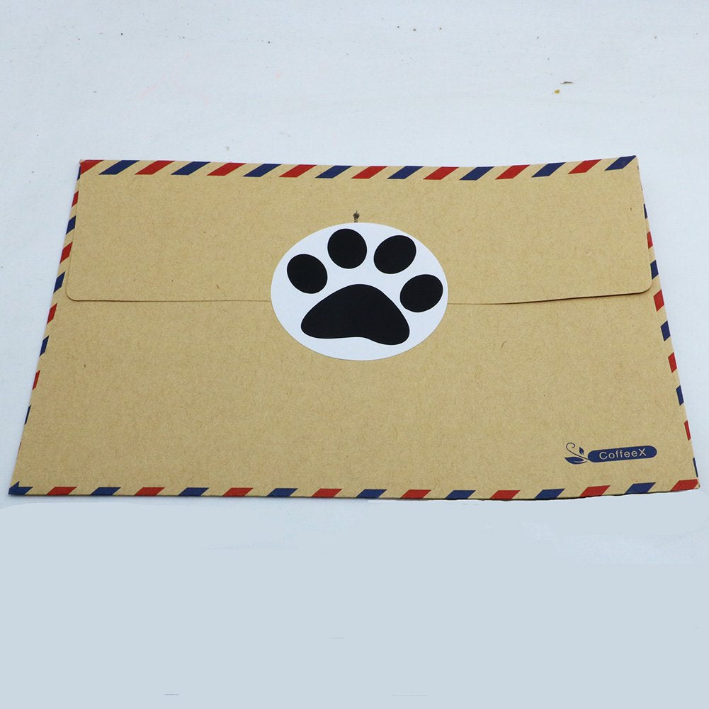 Hybsk 1.5 inch Round Black Bear Paw Print Dog Puppy Paw Stickers