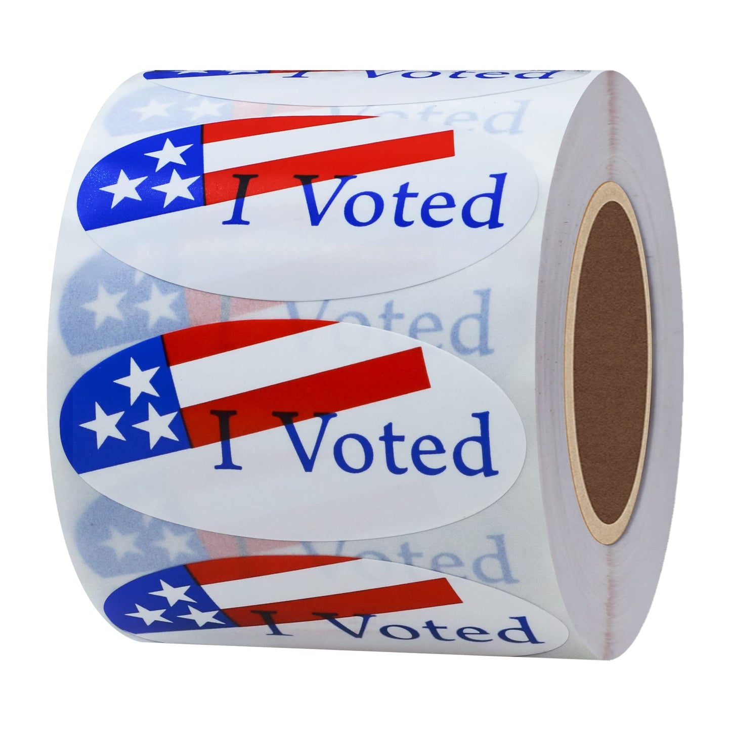 Hybsk I Voted Today with Red, White, and Blue Circle Stickers 1.5 Inch Round 500 Labels Per Roll