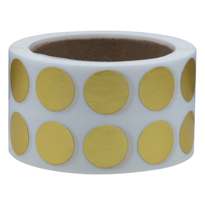 Hybsk Gold Labels 1/2 Inch Round Permanent Color-Code Dot Stickers, 1,000 per Roll