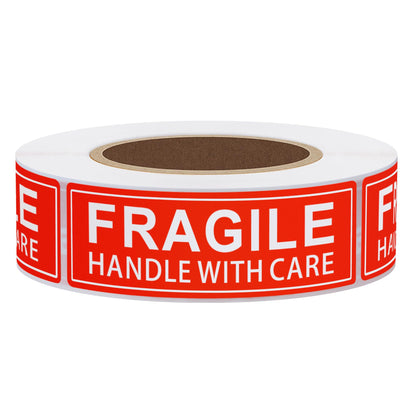 Hybsk Please Handle with Care Fragile Stickers Warning Labels for Shipping Packing Thank You Total 100 Labels Per Roll