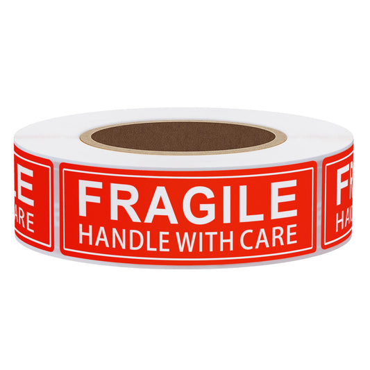Hybsk Please Handle with Care Fragile Stickers Warning Labels for Shipping Packing Thank You Total 100 Labels Per Roll