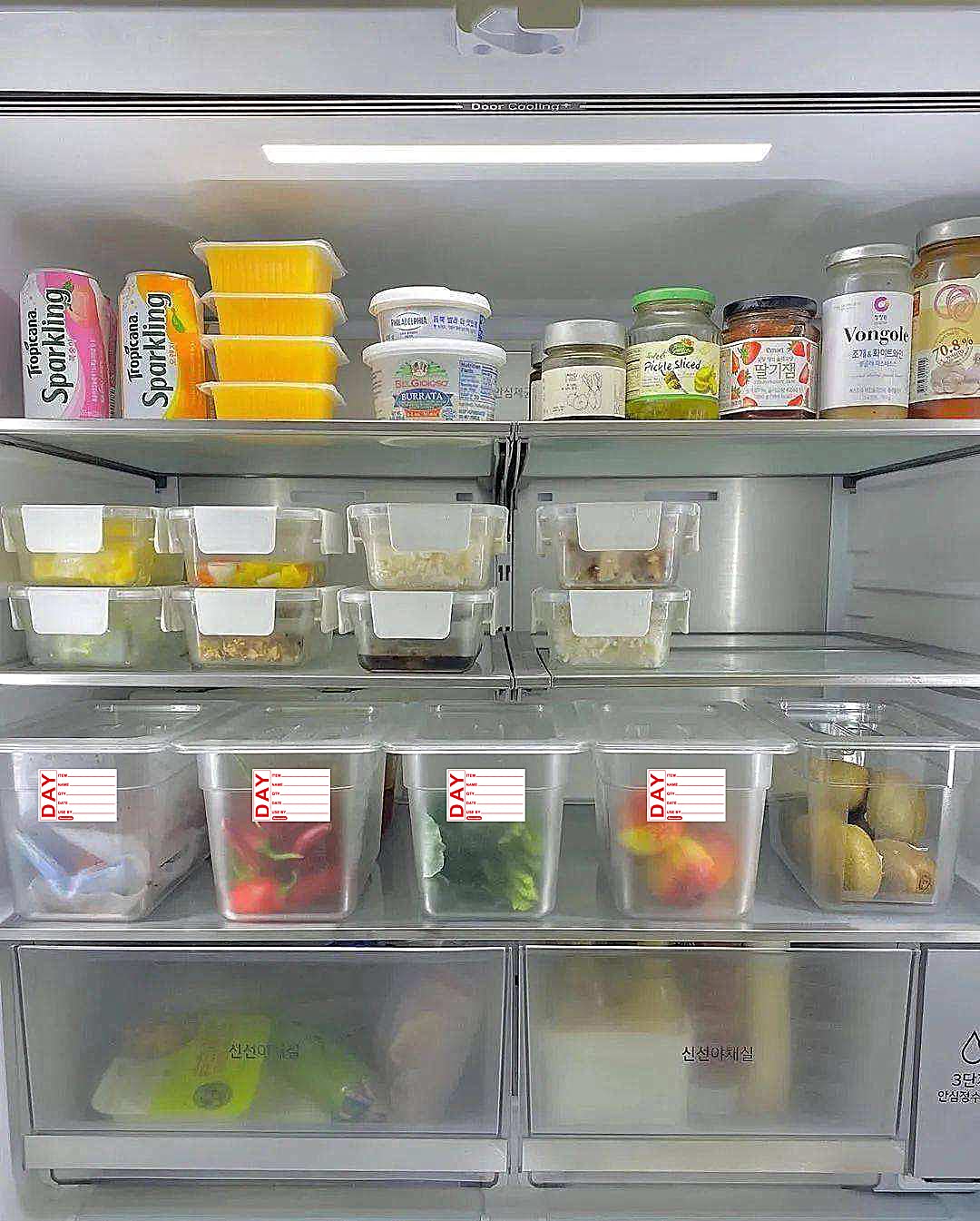 Hybsk 3 x 2 Inch Removable Freezer Date Labels Food Storage Stickers Shelf Life Labels Easy Clean Leaves No Residue Stickers