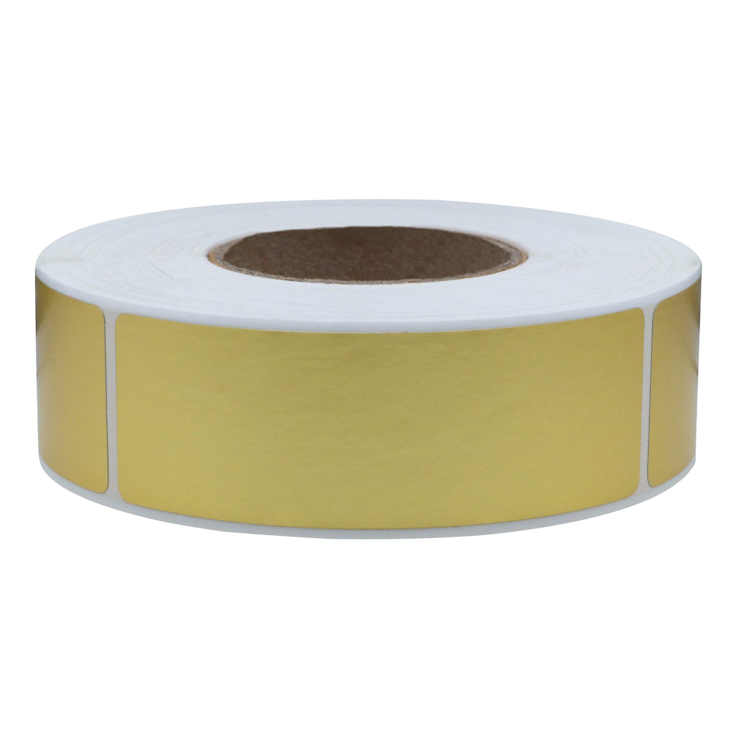 Hybsk 1x3 Inch Color-Code Labels White Gloss Sticker Rectangle 500 Labels Per Roll