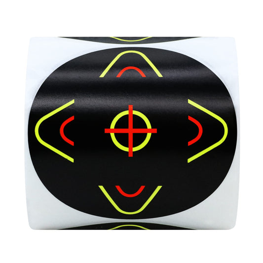 Hybsk 3 inch Splatter Target Stickers Reactive Targets for Shooting with Fluorescent Yellow Impact, Shooting Targets for BB Pellet Airsoft Guns