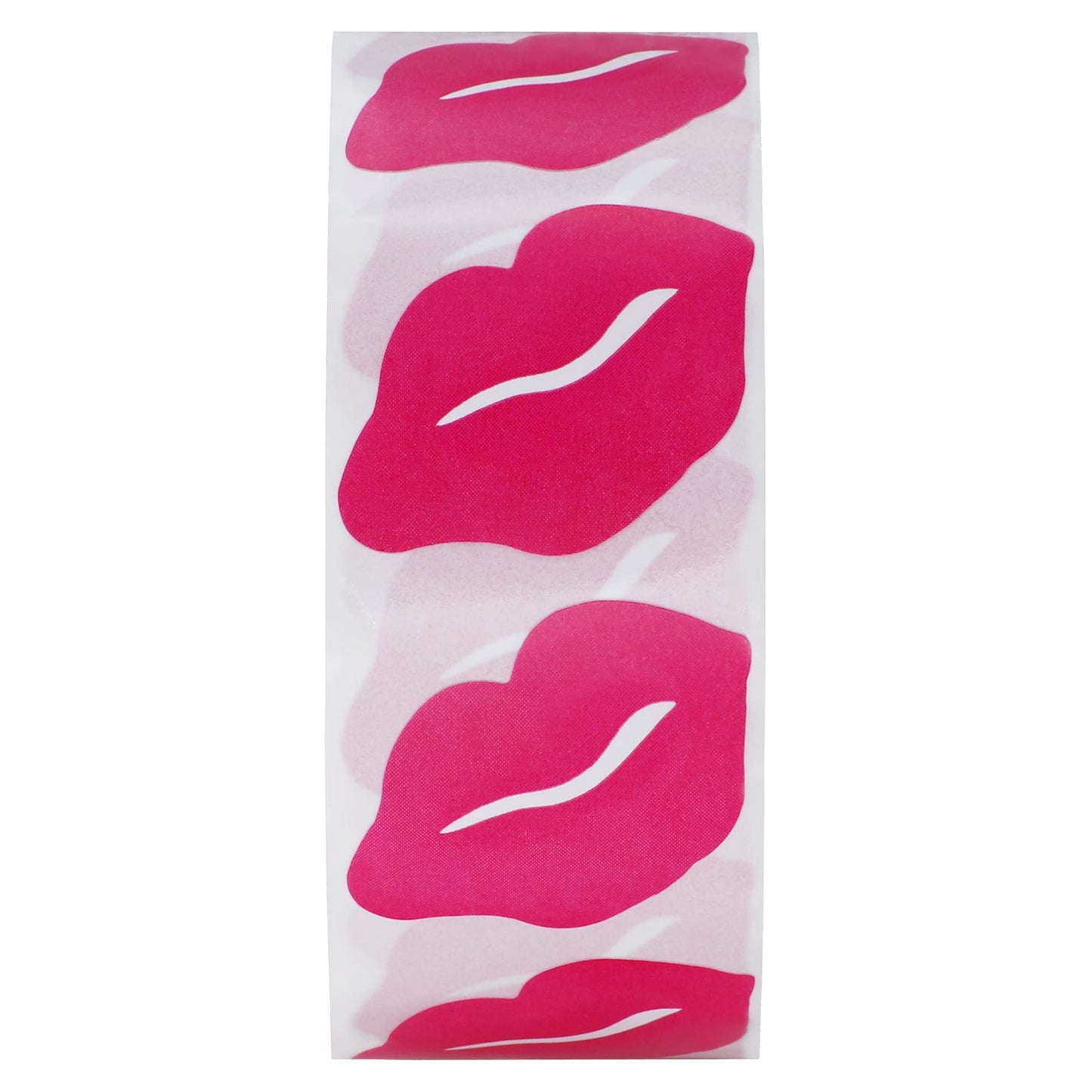 Hybsk Kissing Lips Removable Body Stickers Total 1,000 Per Roll