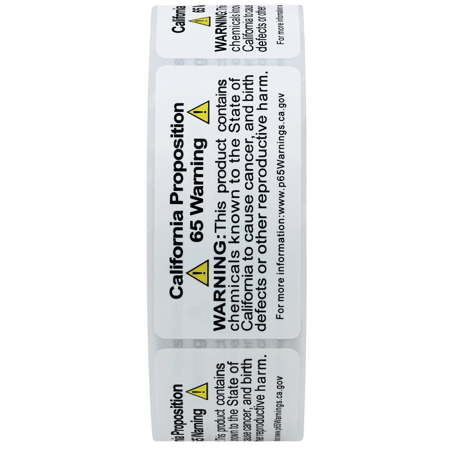 Hybsk California Proposition 65 Warning Labels, 2x1 Inch 500 Labels, Self Adhesive Chemicals Notice Stickers, P65 Health Alert Sign