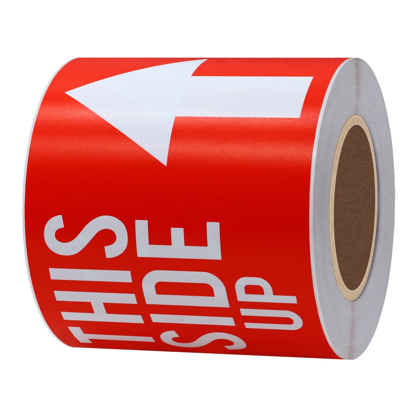 Hybsk 3x5 Inch This Side Up Warning Stickers for Shipping and Packing Total 100 Per Roll