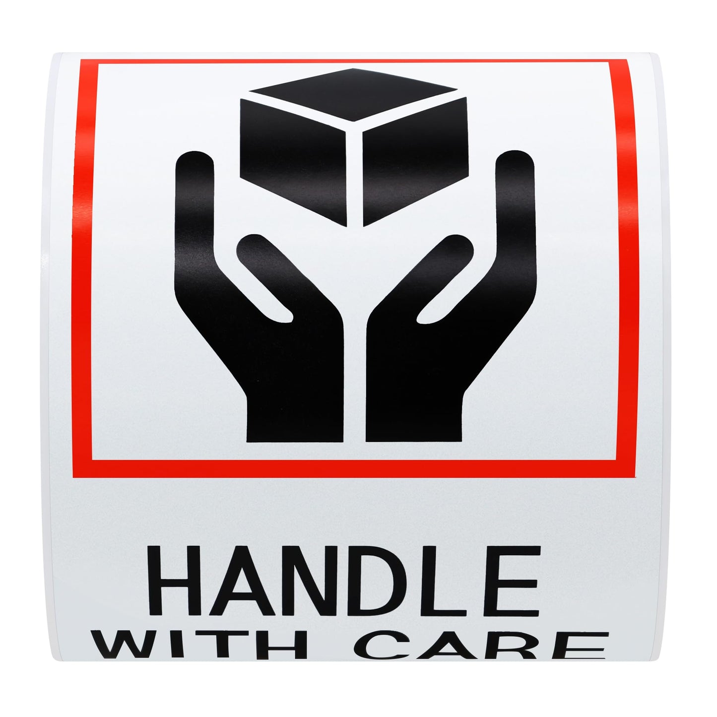 Hybsk 3 x 5 Fragile Handle with Care Pre-Printed Labels/Stickers 100 Labels per Roll