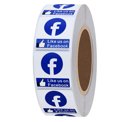 Hybsk Follow Us On Twitter Labels 1 Inch Total 1,000 Labels on a Roll