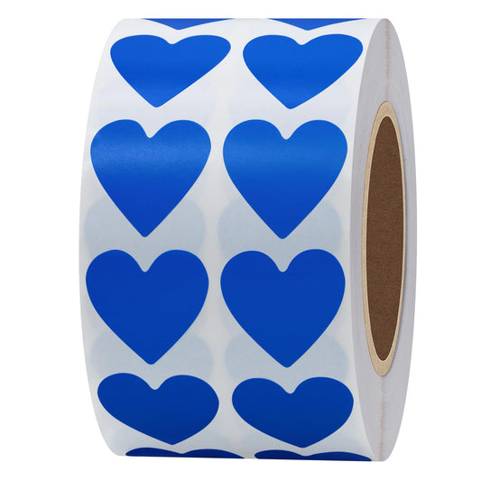 HYBSK 2000pcs Heart Labels 3/4 inch 19mm Valentine's Day Crafting Coding Dot Stickers for Envelopes Paper Scrapbook