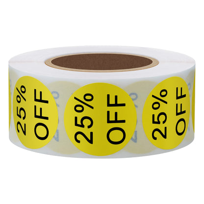 Hybsk 500pcs 30% Percent Off Stickers for Retail Sale Clothes Clearance Labels 1 inch 500 Adhesive Stickers