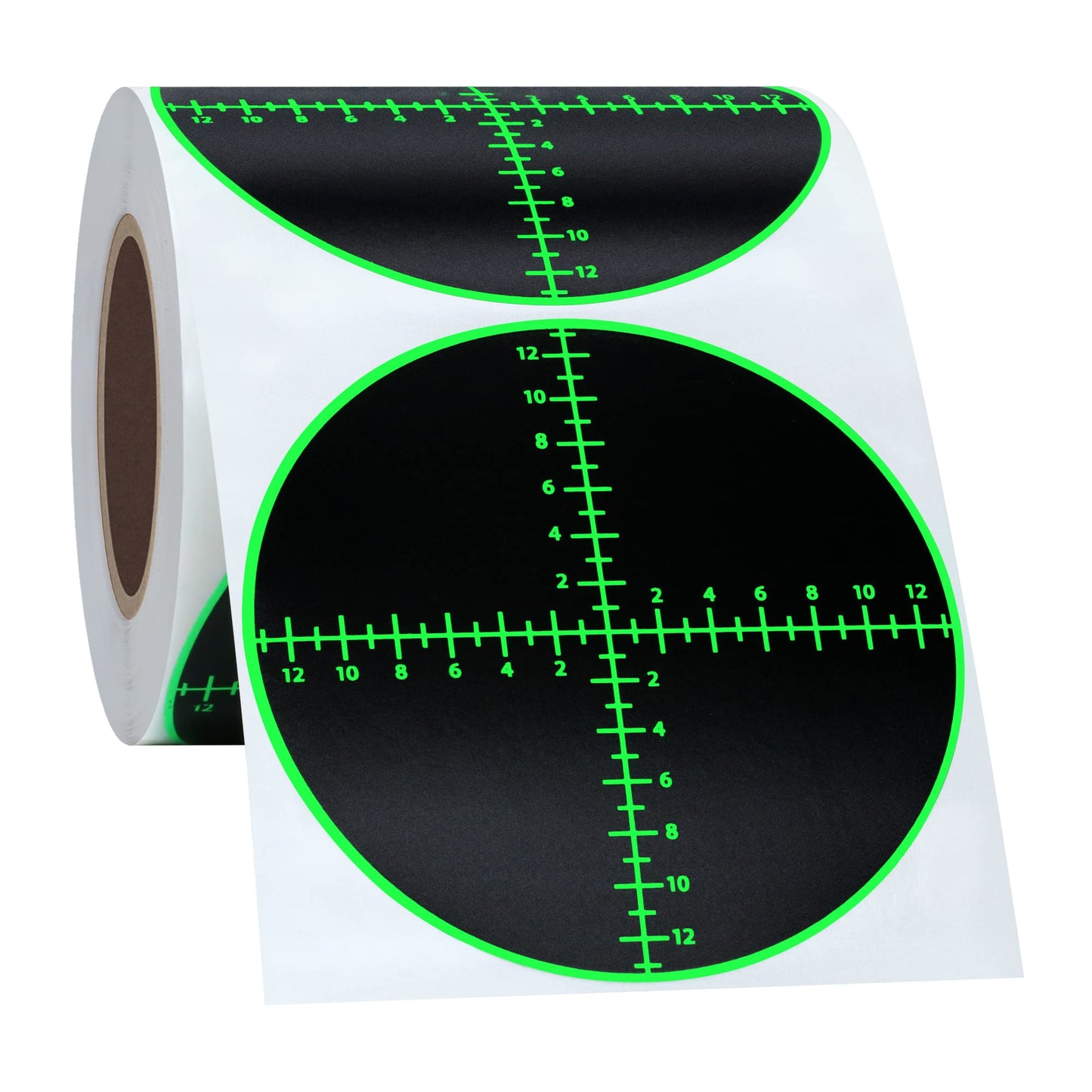 Hybsk Splatter Target Stickers 3 inch Reactive Targets for Shooting with Fluorescent Green Impact, Shooting Targets for BB Pellet Airsoft Guns