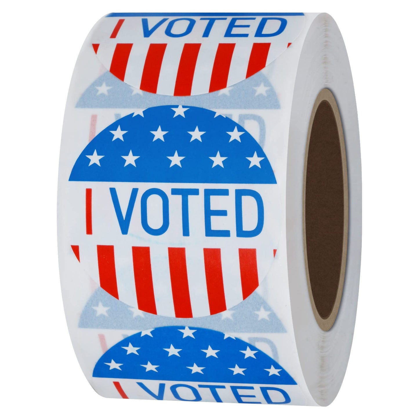 Hybsk I Voted Today with Red, White, and Blue Circle Stickers 1.5 Inch Round 500 Labels Per Roll