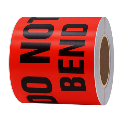 Hybsk 3x5 inch Do Not Bend Warning Stickers Adhesive Label 100 Per Roll