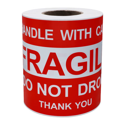 Hybsk 2"*3" Do Not Drop Thank You Fragile Stickers Adhesive Label 300 Per Roll