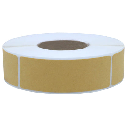 Hybsk 1x3 Inch Color-Code Labels White Gloss Sticker Rectangle 500 Labels Per Roll