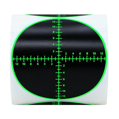 Hybsk Splatter Target Stickers 3 inch Reactive Targets for Shooting with Fluorescent Green Impact, Shooting Targets for BB Pellet Airsoft Guns