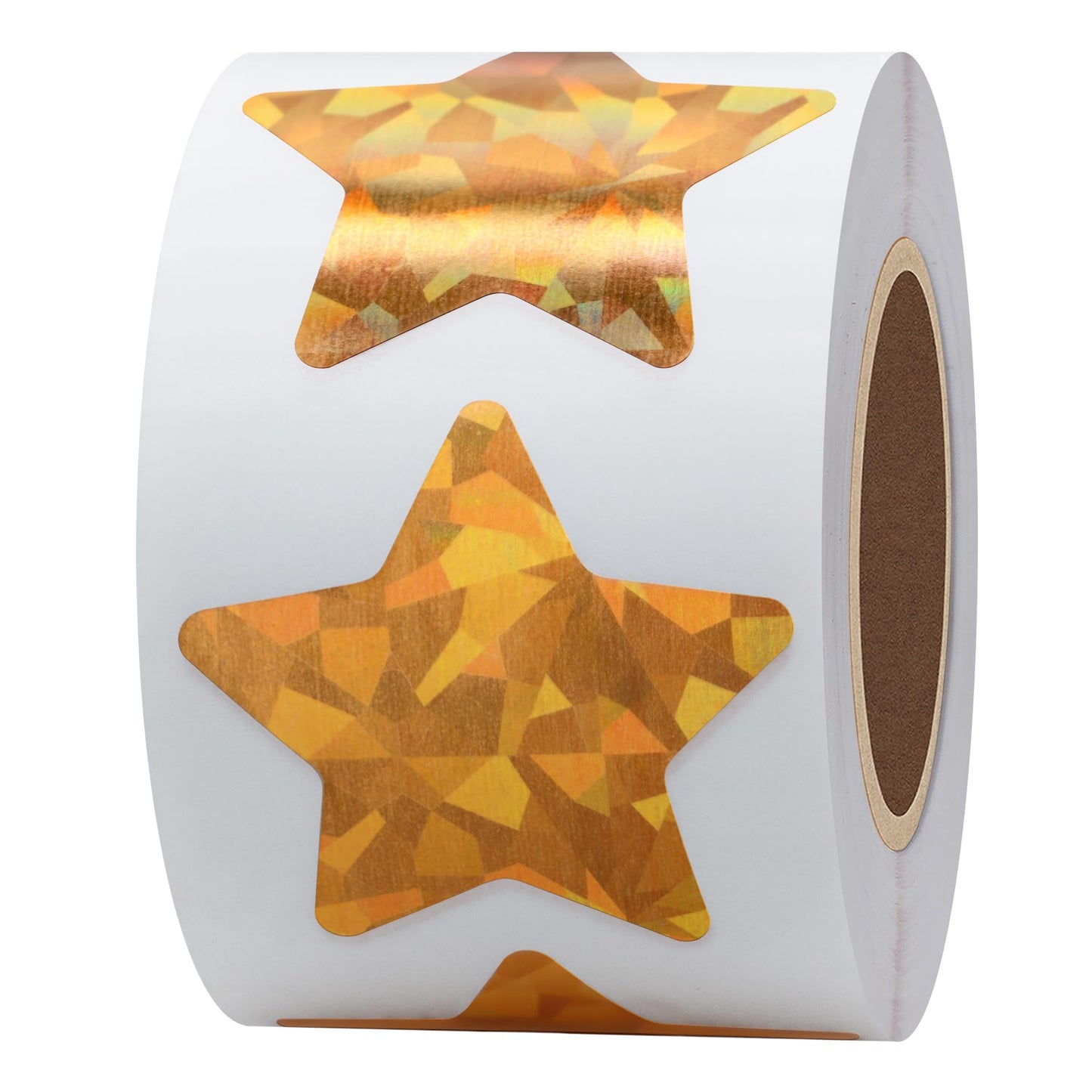 Hybsk Gold Star Stickers Metallic Foil Labels 1.5 Inch 500 Total Per Roll