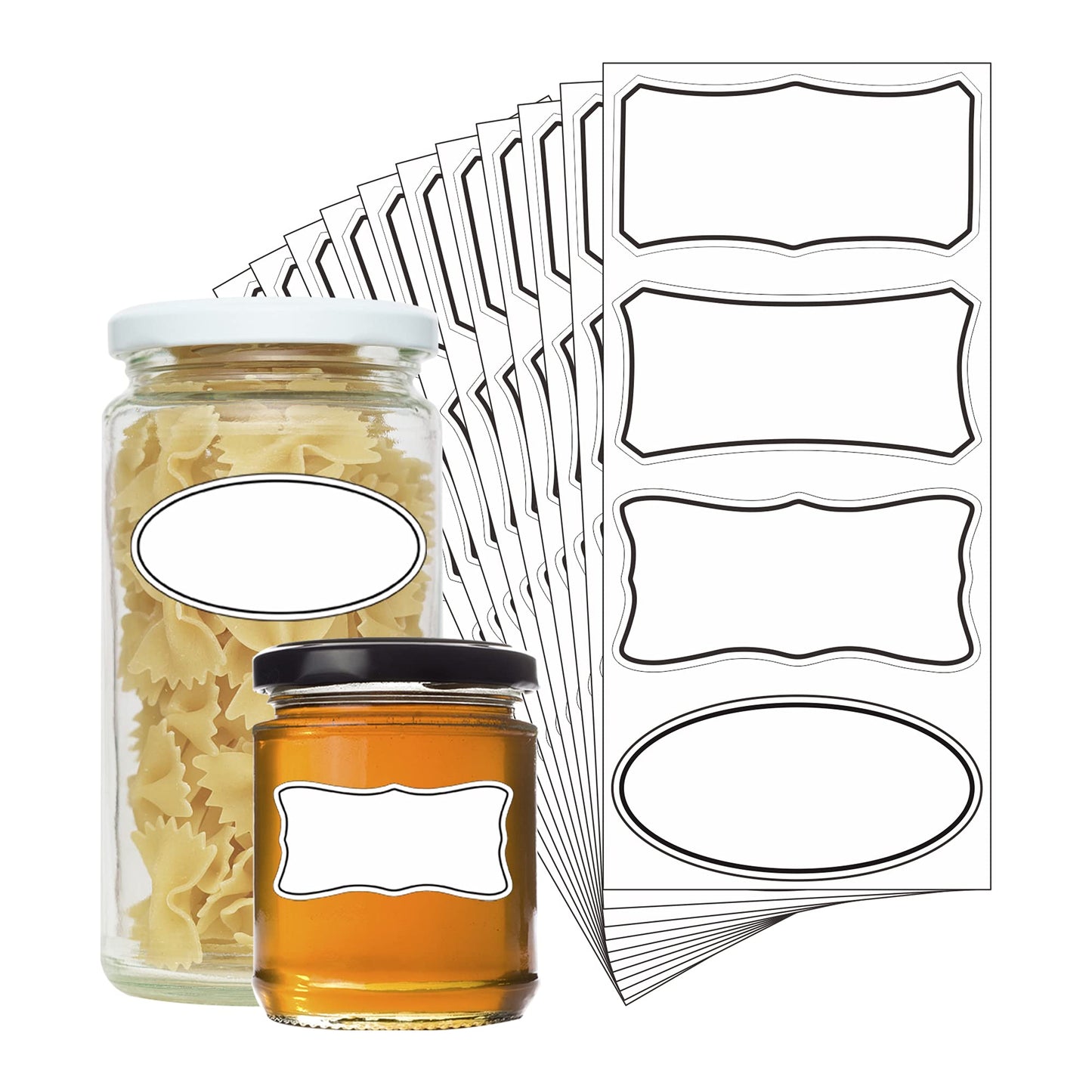 Hybsk Removable Freezer Labels Easy Peel Off - Frozen Food Storage Labels That Leave No Sticky Residue After Use