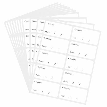 Hybsk Removable Freezer Labels Easy Peel Off - Frozen Food Storage Labels That Leave No Sticky Residue After Use