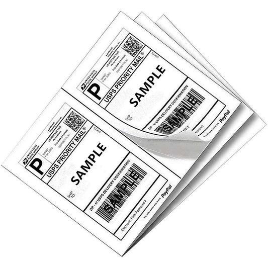 Hybsk Half Sheet Self Adhesive Shipping Labels 8.5" x 5.5" Address Labels for Laser & Inkjet Printers (1000 Labels)