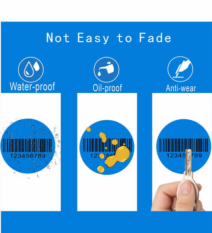 Hybsk 2 inch Circle Color Direct Thermal Stickers Shipping Labels for Barcodes, Name Tag, DIY Logo Design, Inventory– Compatible with Zebra, Rollo, Munbyn, and More-750 pcs per Roll