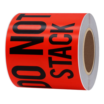 Hybsk 3x5 Inch Do Not Stack Shipping Label Stickers for Shipping and Packing Total 100 Per Roll