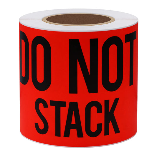 Hybsk 3x5 Inch Do Not Stack Shipping Label Stickers for Shipping and Packing Total 100 Per Roll