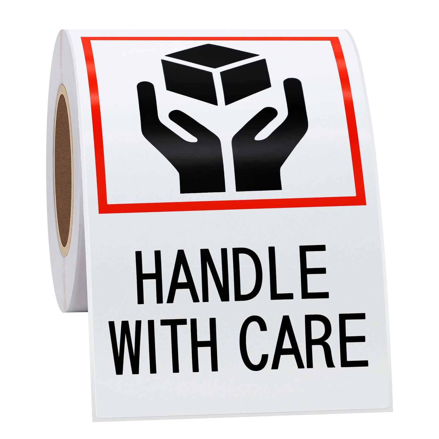 Hybsk 3 x 5 Fragile Handle with Care Pre-Printed Labels/Stickers 100 Labels per Roll