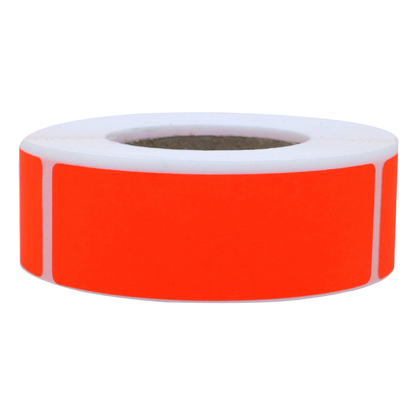 Hybsk 1x3 Inch Color-Code Labels White Gloss Sticker Rectangle 500 Labels Per Roll