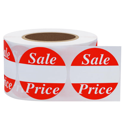 Hybsk Red Retail"Sale" Stickers 1.5" Round Circle Labels 500 Total Per Roll