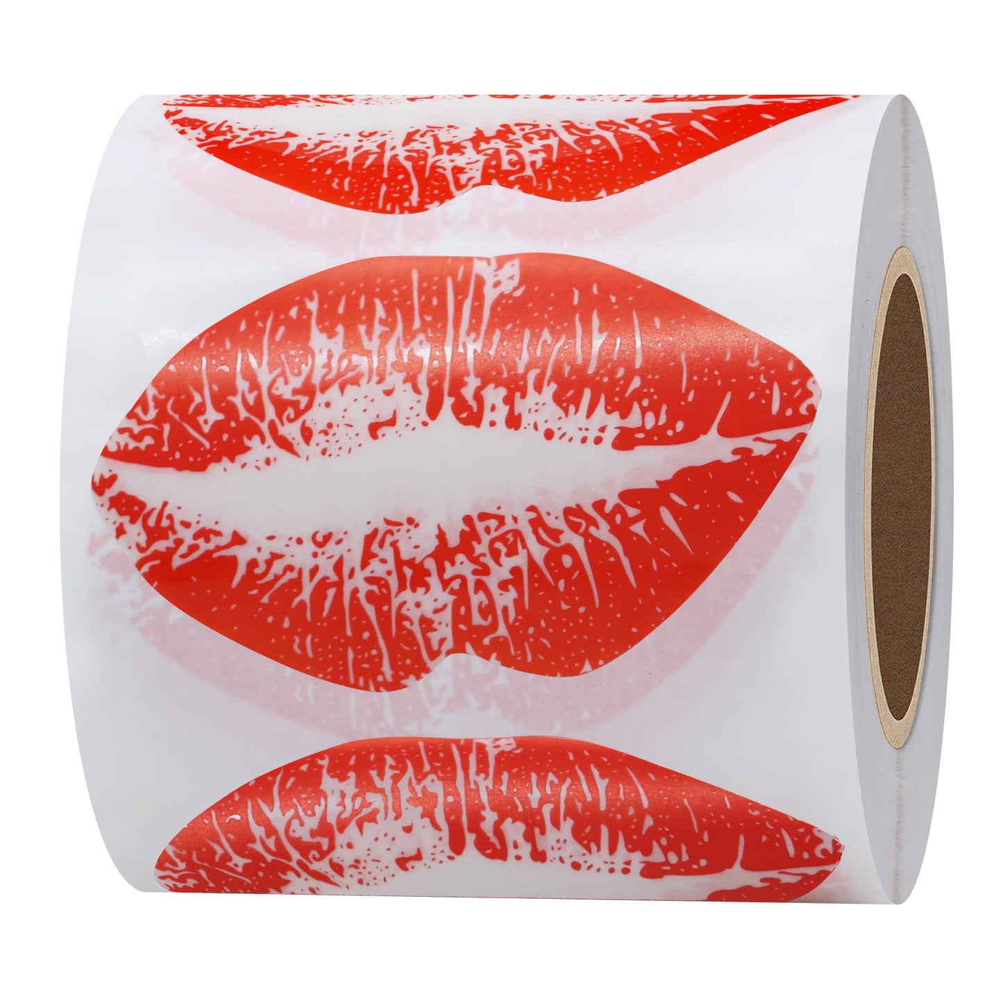 Hybsk Red Kissing Lips Removable Body Stickers Total 300 Per Roll