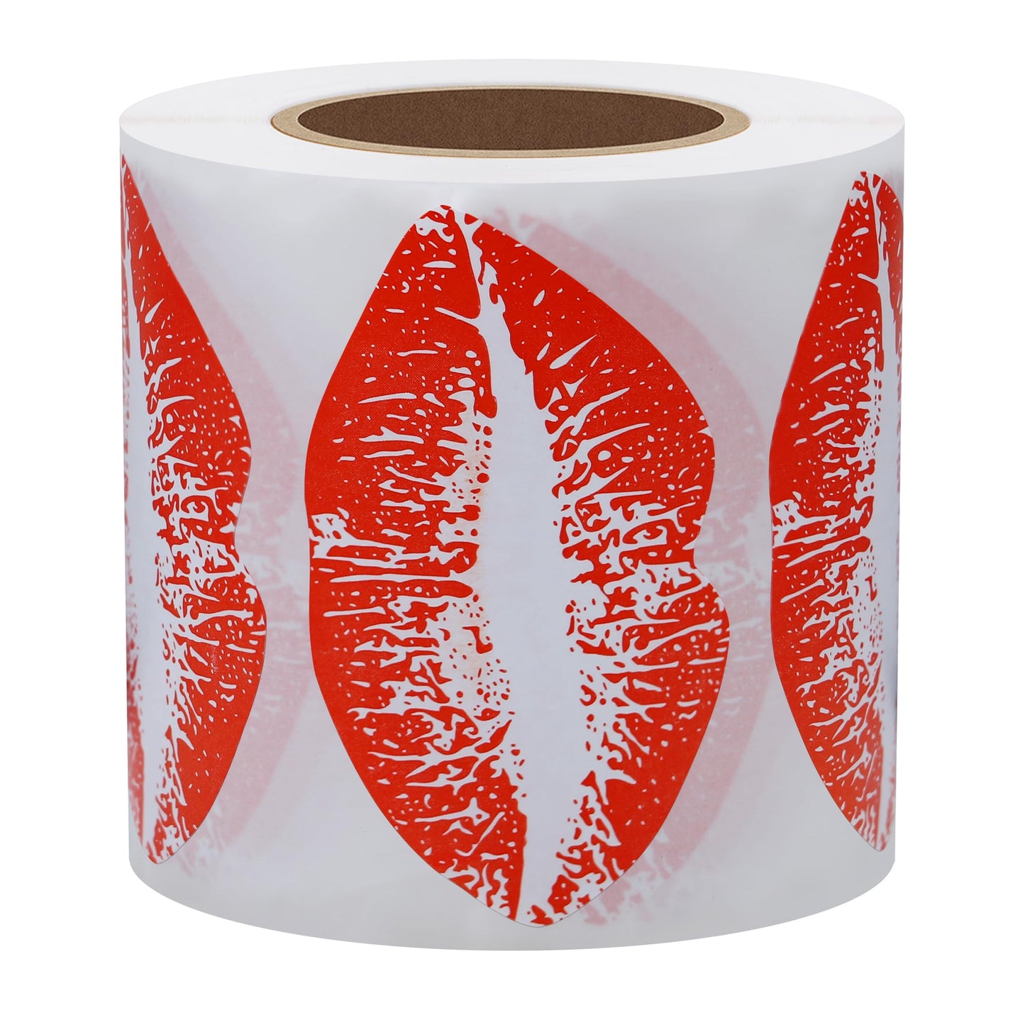 Hybsk Red Kissing Lips Removable Body Stickers Total 300 Per Roll