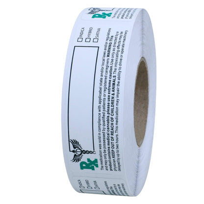 Hybsk Generic Compliant Identification Labels - 3”x1” - 500 pcs on a Roll