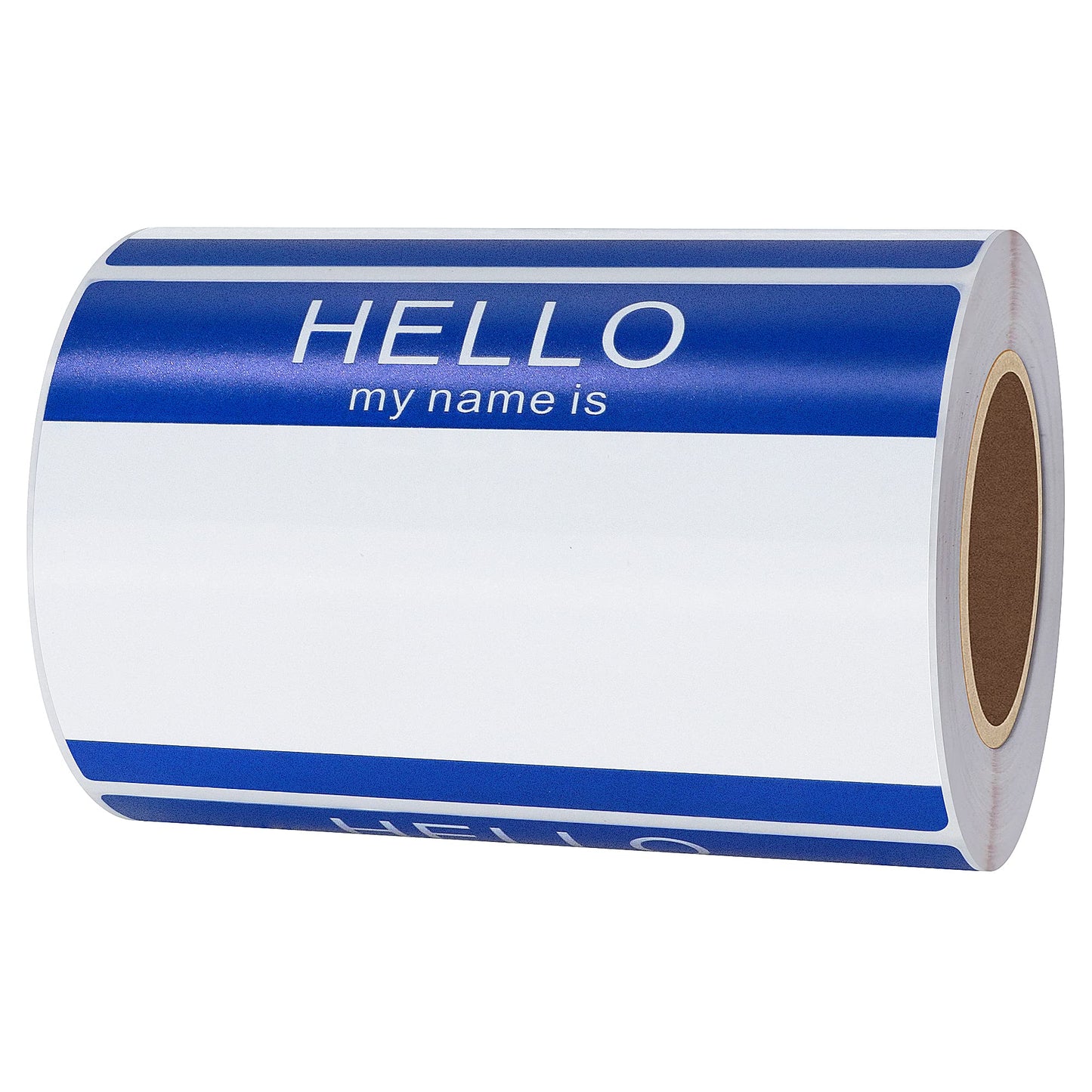 Hybsk Hello My Name is Blue Name Tag Identification Stickers 3-1/2” x 2-3/8” Total 200 Labels Per Roll