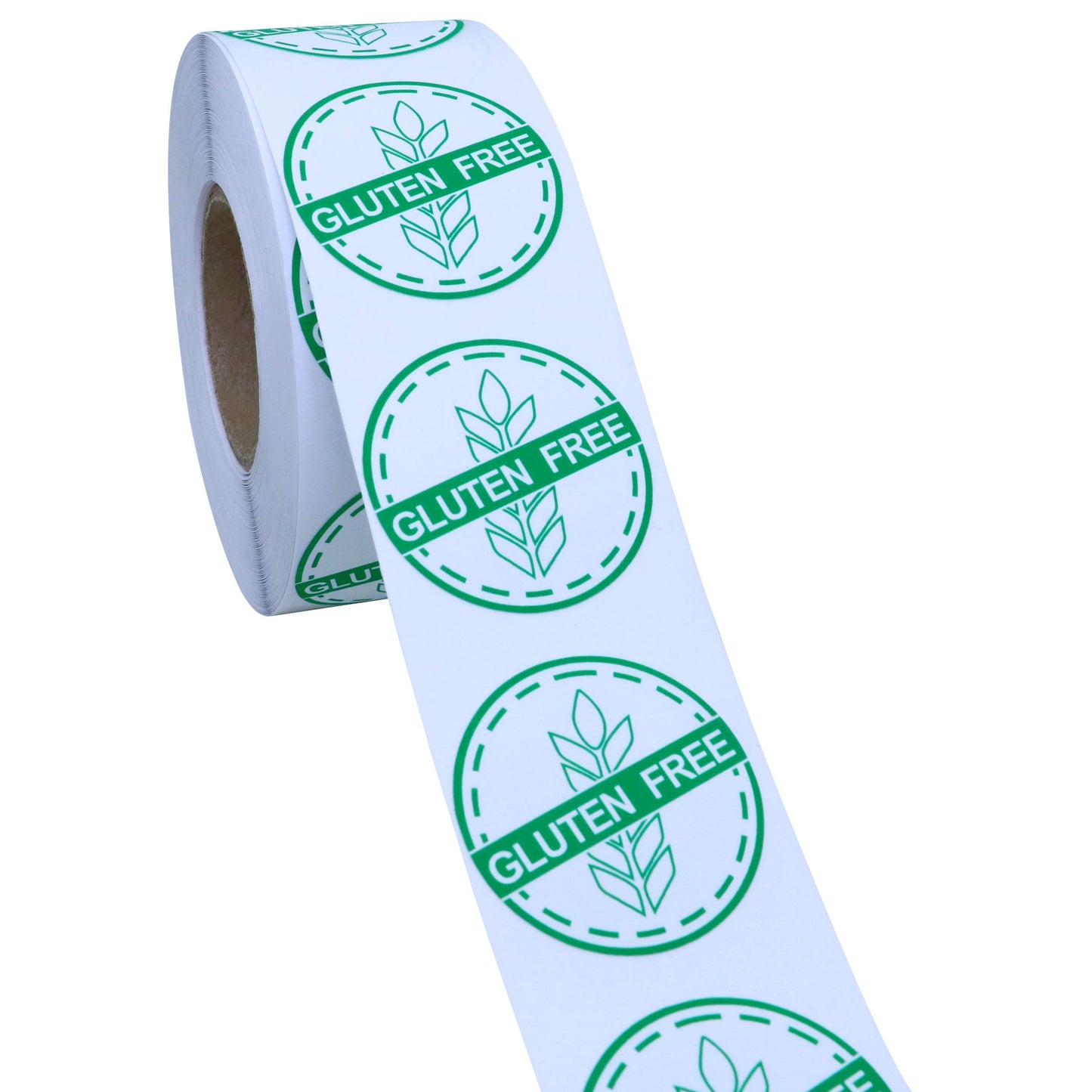 Hybsk Gluten Free Food Rotation Circle Stickers, 1.5 Inches Round, 500 Labels on a Roll