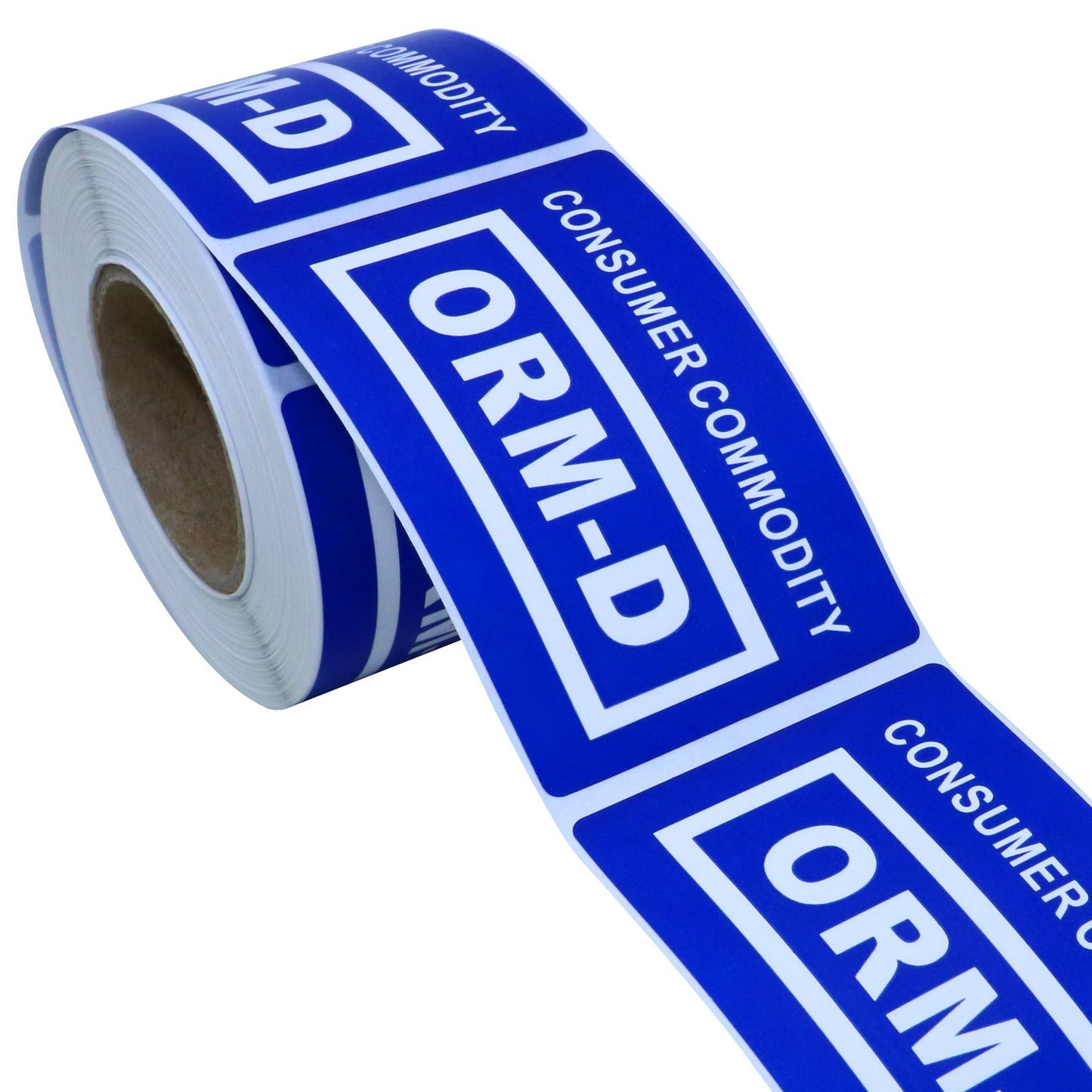 Hybsk 1" x 2" Blue "Consumer Commodity ORM-D" Label Total 500 Labels Per Roll